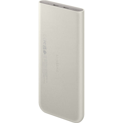 Samsung külső akkumulátor, 10000mAh, 25W, PD, 2 x USB-C, Bézs, Újracsomagolt EB-P3400XUEGEU