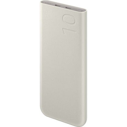 Samsung külső akkumulátor, 10000mAh, 25W, PD, 2 x USB-C, Bézs, Újracsomagolt EB-P3400XUEGEU