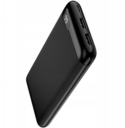 Setty SPBL-10 külső akkumulátor, 10000mAh, 10W, 2 x USB-A, fekete
