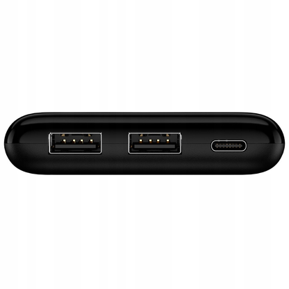 Setty SPBL-10 külső akkumulátor, 10000mAh, 10W, 2 x USB-A, fekete
