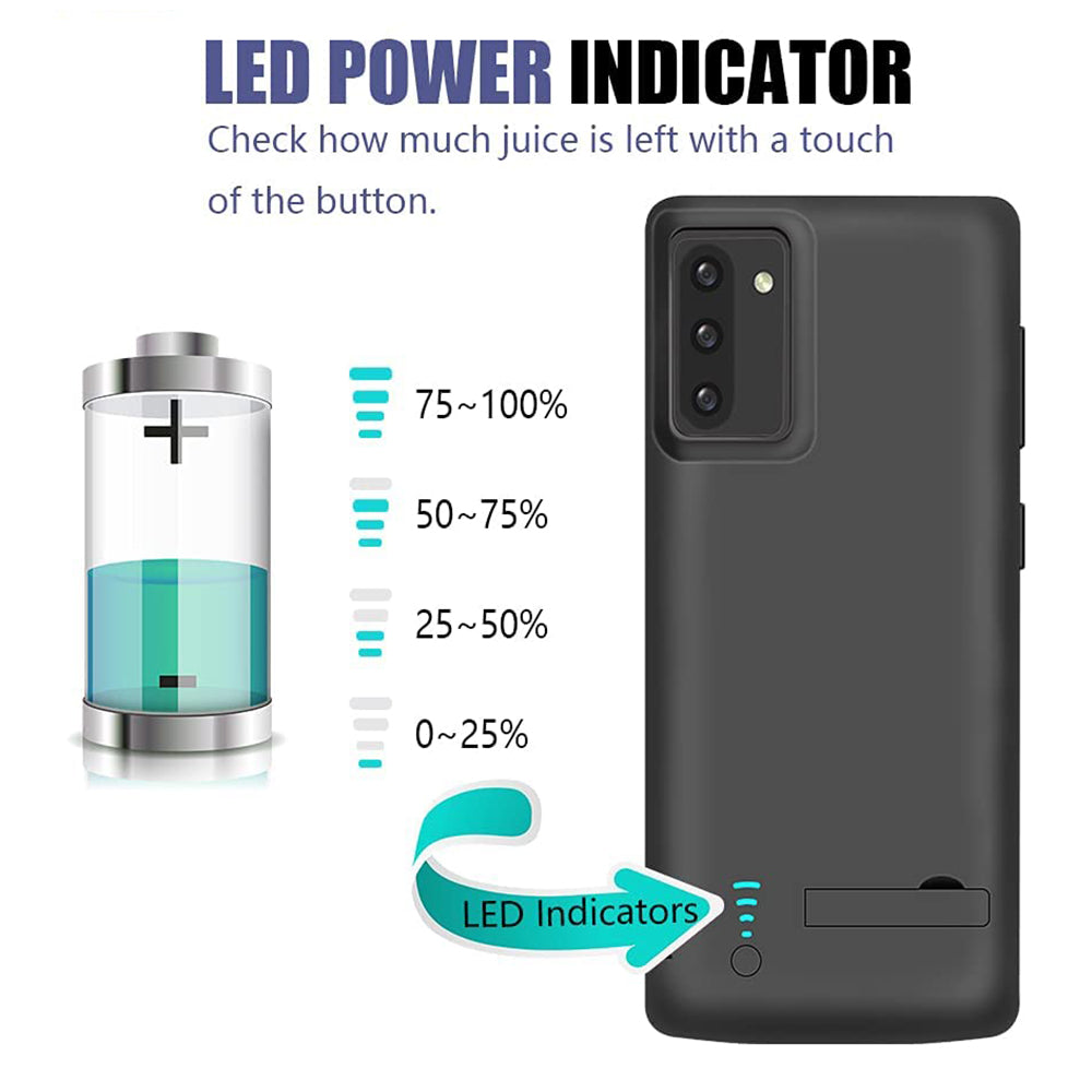 Külső Akkumulátor Tok Techsuit Power Pro Battery Samsung Galaxy Note 10 5G N971 / Note10 N970, 5000mAh, Fekete