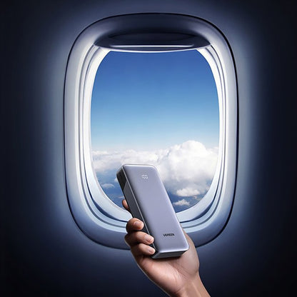 UGREEN Nexode PB532 külső akkumulátor (55989B), 20000mAh, 30W, QC + PD, 1 x USB-A - 2 x USB-C, Szürke