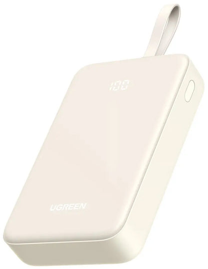 UGREEN PB521 külső akkumulátor, 20000mAh, 30W, QC + PD, 1 x USB-A - 2 x USB-C, Fehér