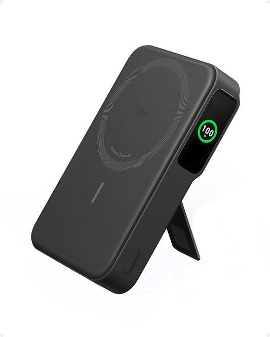 Anker MagGo külső vezeték nélküli akkumulátor, 10000mAh, 27W, PD + FQI, 1 x QI - 1 x USB-C, Fekete A1654011