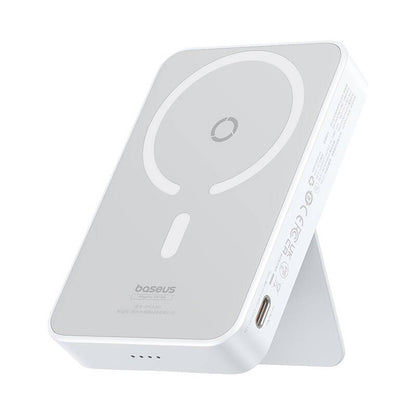 Baseus MagPro PPCXZ05 vezeték nélküli külső akkumulátor, 5000mAh, 20W, PD + FQI, 1 x QI - 1 x USB-C, Fehér P10064101223-00