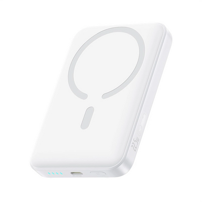 Baseus EnerFill FM11 Ultra-Mini vezeték nélküli külső akkumulátor, 10000mAh, 22.5W, PD + FQI, 1 x QI - 1 x USB-C, Fehér P1008210E213-00