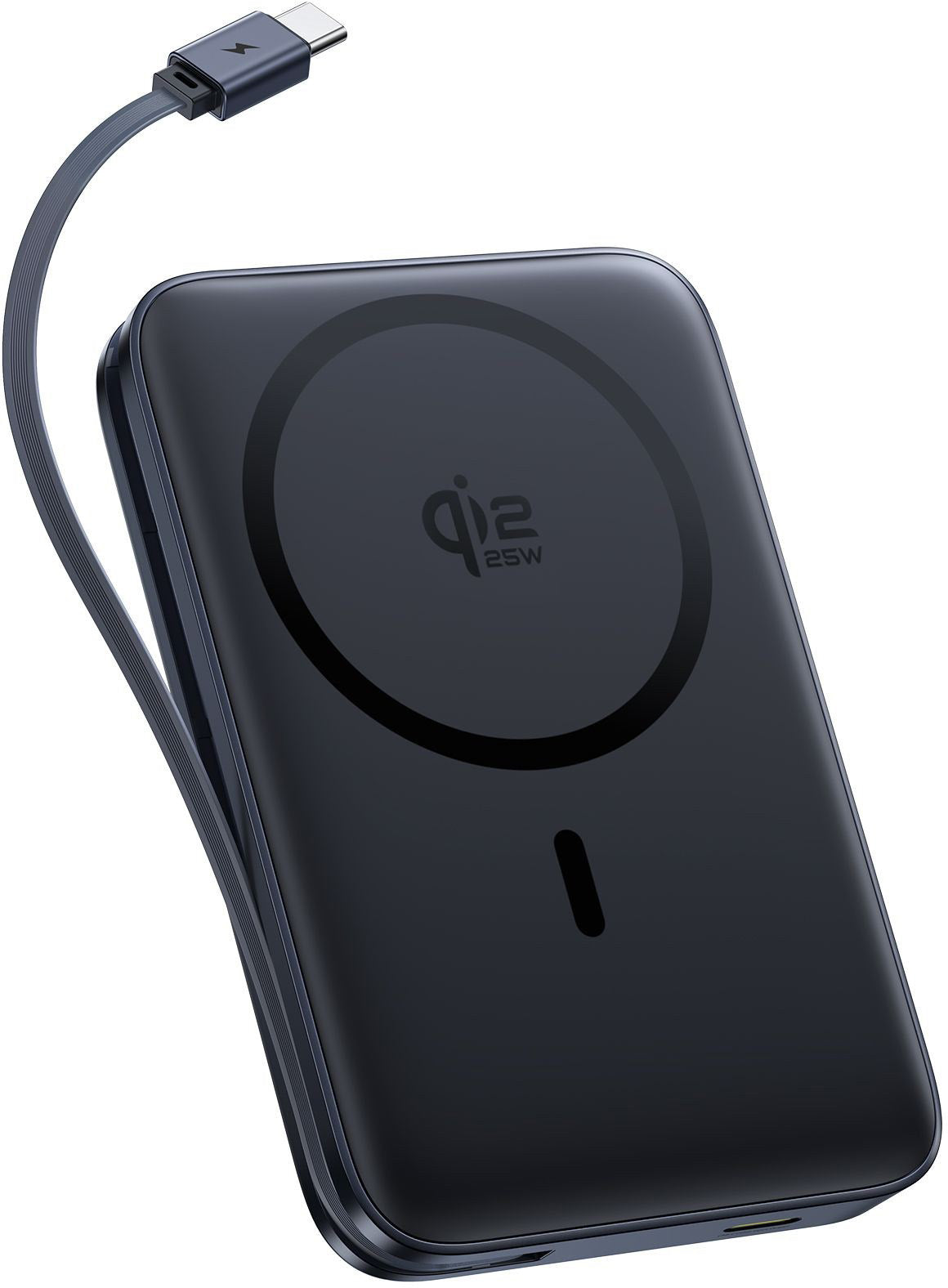 Baseus PicoGo AM61 vezeték nélküli külső akkumulátor, 10000mAh, 45W, PD + FQI, 1 x QI - 2 x USB-C, Fekete E0028V00