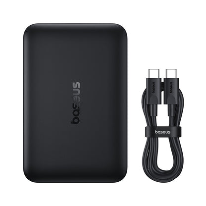 Baseus EnerFill FM11 Wireless External Battery, 10000mAh, 30W, PD + FQI, 1 x QI - 1 x USB-C, Black