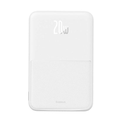 Baseus MagPro PPCXZ05 vezeték nélküli külső akkumulátor, 5000mAh, 20W, PD + FQI, 1 x QI - 1 x USB-C, Fehér P10064101223-00