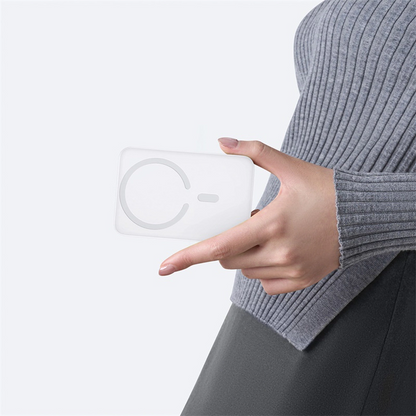 Baseus EnerFill FM11 Ultra-Mini vezeték nélküli külső akkumulátor, 10000mAh, 22.5W, PD + FQI, 1 x QI - 1 x USB-C, Fehér P1008210E213-00