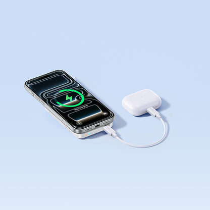 Baseus EnerFill FM11 vezeték nélküli külső akkumulátor, 10000mAh, 30W, PD + FQI, 1 x QI - 1 x USB-C, Fehér