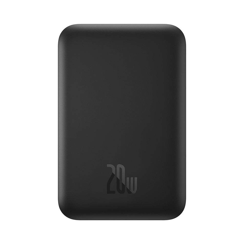 Baseus Mini Air külső vezeték nélküli akkumulátor, 6000mAh, 20W, PD + FQI, 1 x QI - 1 x USB-C, Fekete P10059002113-00
