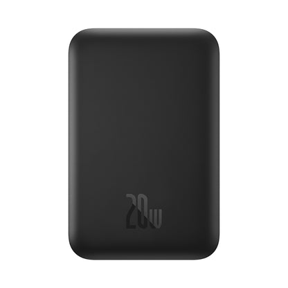 Baseus Mini Air külső vezeték nélküli akkumulátor, 6000mAh, 20W, PD + FQI, 1 x QI - 1 x USB-C, Fekete P10059002113-00