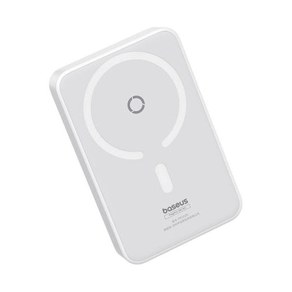 Baseus MagPro PPCXZ05 vezeték nélküli külső akkumulátor, 5000mAh, 20W, PD + FQI, 1 x QI - 1 x USB-C, Fehér P10064101223-00