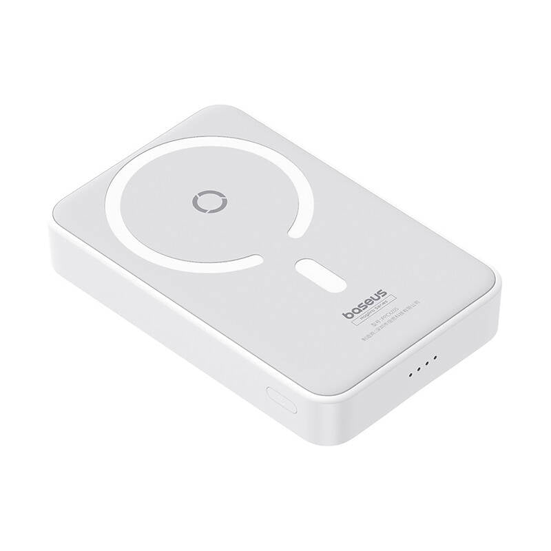 Baseus MagPro PPCXZ05 vezeték nélküli külső akkumulátor, 5000mAh, 20W, PD + FQI, 1 x QI - 1 x USB-C, Fehér P10064101223-00