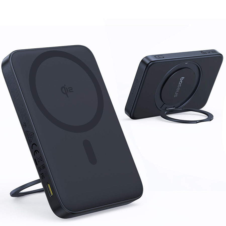 Baseus PicoGo külső vezeték nélküli akkumulátor, 5000mAh, 20W, PD + FQI, 1 x QI - 1 x USB-C, Fekete P10076802123-00