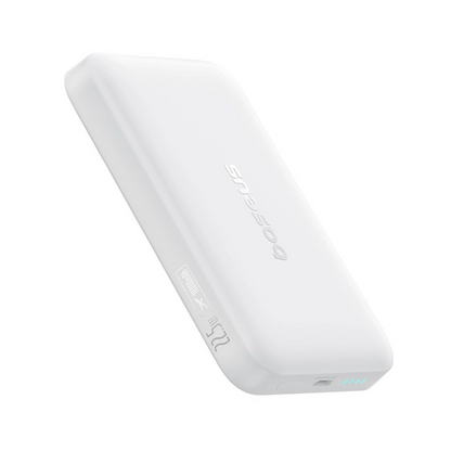Baseus EnerFill FM11 Ultra-Mini vezeték nélküli külső akkumulátor, 10000mAh, 22.5W, PD + FQI, 1 x QI - 1 x USB-C, Fehér P1008210E213-00