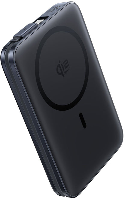 Baseus PicoGo AM61 vezeték nélküli külső akkumulátor, 10000mAh, 45W, PD + FQI, 1 x QI - 2 x USB-C, Fekete E0028V00