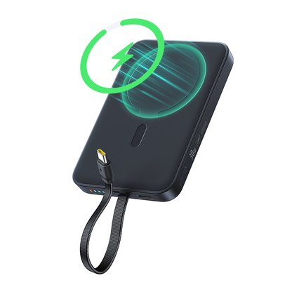 Baseus EnerFill FM11 vezeték nélküli külső akkumulátor, 10000 mAh, 30 W, PD + FQI, 1 x QI – 2 x USB-C, fekete E0028904