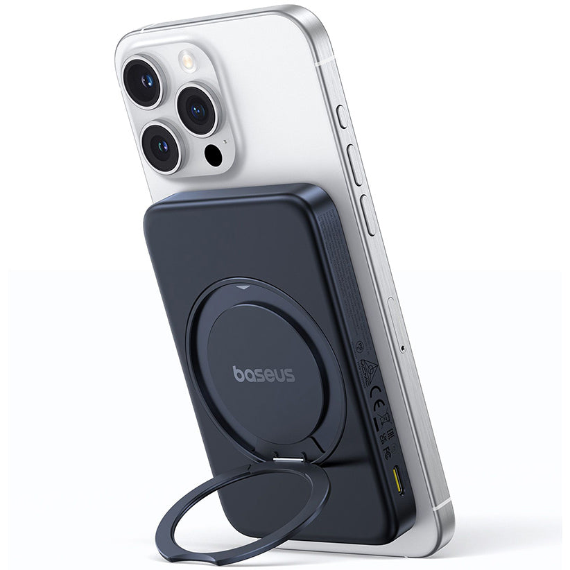 Baseus PicoGo külső vezeték nélküli akkumulátor, 5000mAh, 20W, PD + FQI, 1 x QI - 1 x USB-C, Fekete P10076802123-00