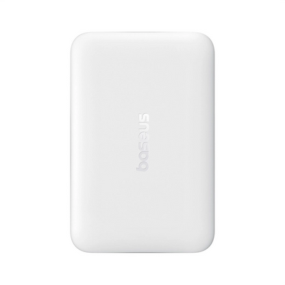 Baseus EnerFill FM11 Ultra-Mini vezeték nélküli külső akkumulátor, 10000mAh, 22.5W, PD + FQI, 1 x QI - 1 x USB-C, Fehér P1008210E213-00