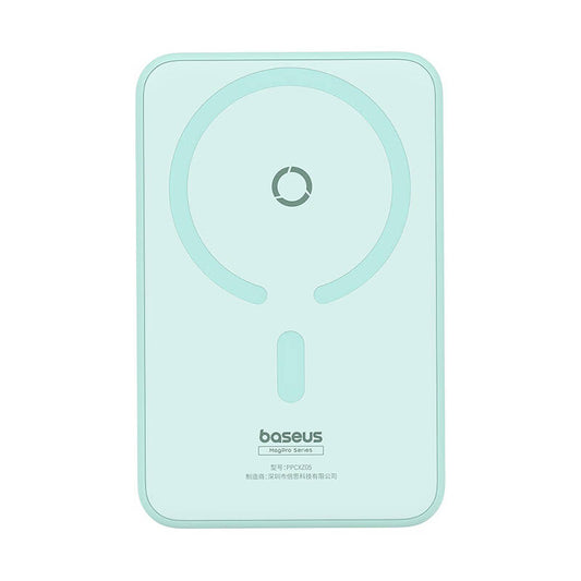 Baseus MagPro PPCXZ05 vezeték nélküli külső akkumulátor, 5000mAh, 20W, PD + FQI, 1 x QI - 1 x USB-C, zöld P10064101333-00