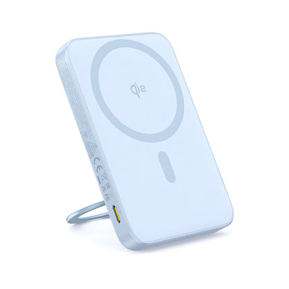 Baseus PicoGo külső vezeték nélküli akkumulátor, 5000mAh, 20W, PD + FQI, 1 x QI - 1 x USB-C, Kék P10076800313-00