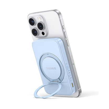 Baseus PicoGo külső vezeték nélküli akkumulátor, 5000mAh, 20W, PD + FQI, 1 x QI - 1 x USB-C, Kék P10076800313-00