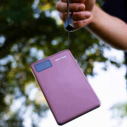 Blavec BJ-03 Slim Wireless Power Bank, 10000mAh, 22.5W, PD + FQI, 1 x QI - 1 x USB-C, Purple