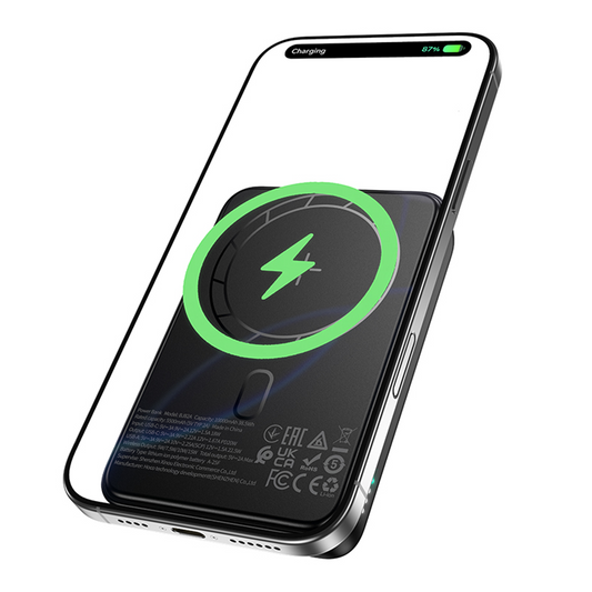 Borofone BJ82A Dawn vezeték nélküli külső akkumulátor, 10000mAh, 22.5W, QC + PD + FQI, 1 x QI - 1 x USB-A - 1 x USB-C, Fekete