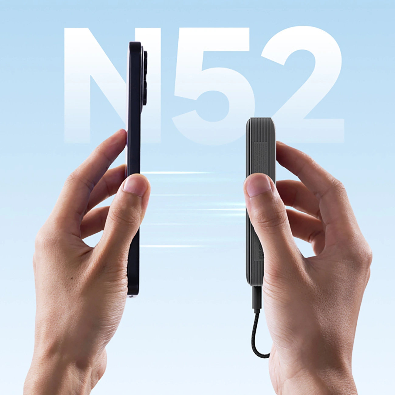 Cuktech CP132ML vezeték nélküli külső akkumulátor, 10000mAh, 22,5W, PD + QI, 2 x USB-C, Fehér