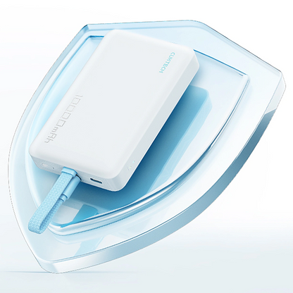 Cuktech CP132ML vezeték nélküli külső akkumulátor, 10000mAh, 22,5W, PD + QI, 2 x USB-C, Fehér