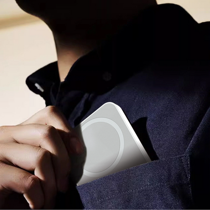 Dudao K26 vezeték nélküli külső akkumulátor, 10000mAh, 20W, PD + FQI, 1 x QI - 1 x USB-C, Fehér