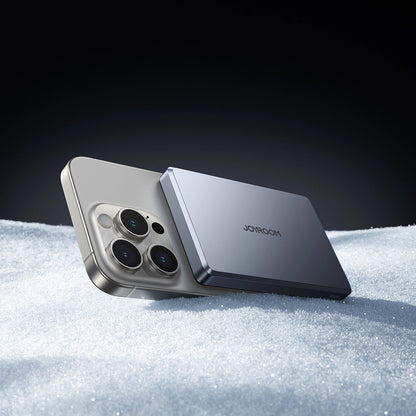 Joyroom JR-PBM08 Pro vezeték nélküli külső akkumulátor, 10000mAh, 20W, PD + FQI, 1 x QI - 1 x USB-C, szürke