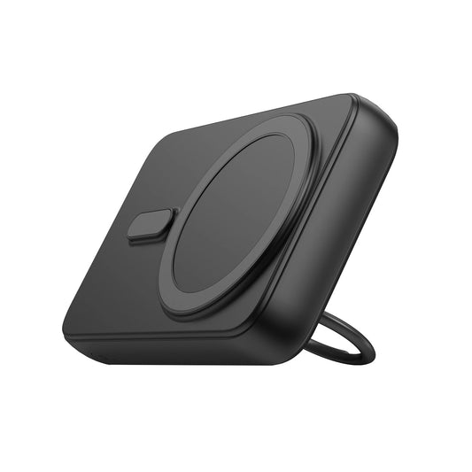 Joyroom JR-W050 vezeték nélküli külső akkumulátor, 10000mAh, 20W, QC + PD + FQI, 1 x QI - 1 x USB-A - 1 x USB-C, Fekete
