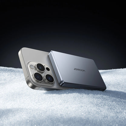 Joyroom JR-PBM08 Pro vezeték nélküli külső akkumulátor, 10000mAh, 22,5W, PD + FQI, 1 x QI - 2 x USB-C, Szürke