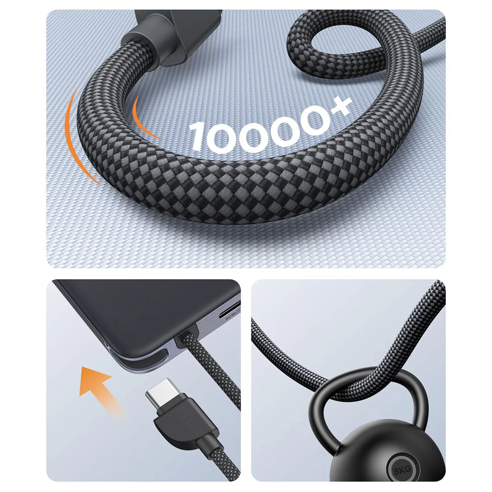 UGREEN PB570 vezeték nélküli külső akkumulátor (75982B), 10000 mAh, 30 W, PD + FQI, 1 x QI – 2 x USB-C, szürke