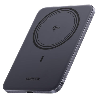 UGREEN PB580 (75984B) vezeték nélküli külső akkumulátor, 5000mAh, 15W, PD + FQI, 1 x QI - 1 x USB-C, Szürke