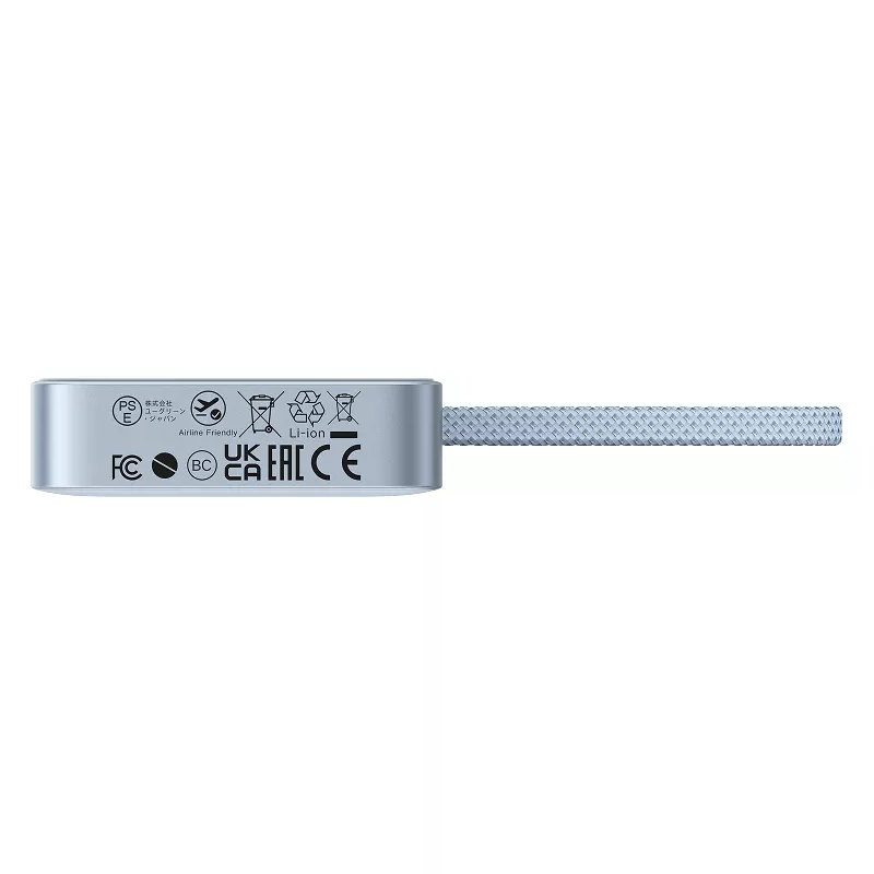 UGREEN MagFlow PB773 vezeték nélküli külső akkumulátor (65958), 10000mAh, 25W, PD + FQI, 1 x QI - 2 x USB-C, Kék