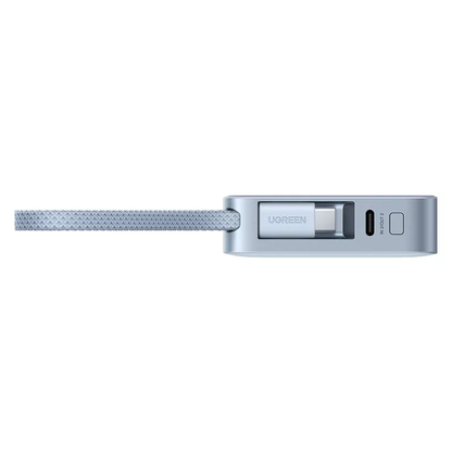 UGREEN MagFlow PB773 vezeték nélküli külső akkumulátor (65958), 10000mAh, 25W, PD + FQI, 1 x QI - 2 x USB-C, Kék
