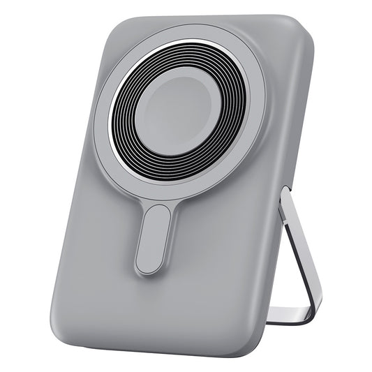 WiWu Wi-P018 vezeték nélküli külső akkumulátor, 10000mAh, 20W, PD + FQI, 1 x QI - 1 x USB-C, szürke
