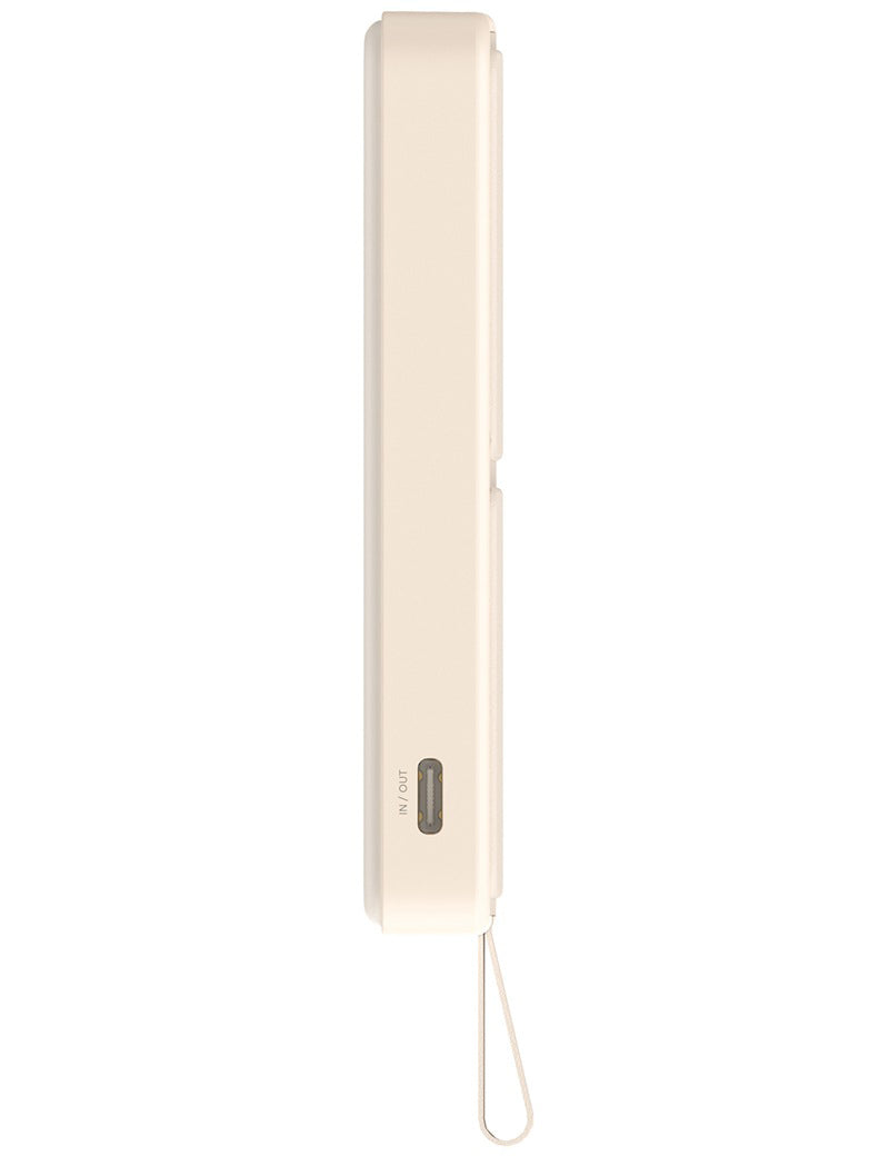 Xiaomi Mi Mágneses Vezeték nélküli Külső Akkumulátor, 6000mAh, 15W, PD + FQI, 1 x QI - 1 x USB-C, Bézs BHR9074GL
