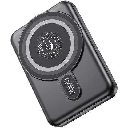 XO Design PR264 vezeték nélküli külső akkumulátor, 10000mAh, 20W, PD + FQI, 1 x USB-C, Fekete