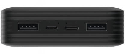 Xiaomi külső akkumulátor, 20000mAh, 18W, QC, 2 x USB-A, Fekete PB200LZM