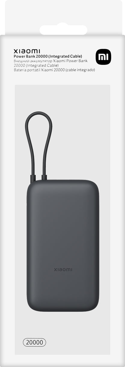 Xiaomi külső akkumulátor, 20000mAh, 22.5W, QC + PD, 1 x USB-A - 2 x USB-C, Szürke BHR9740GL