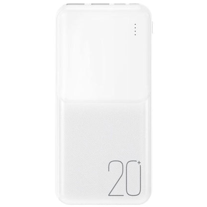 XO Design PR252 külső akkumulátor, 20000mAh, 10W, 2 x USB-A, Fehér