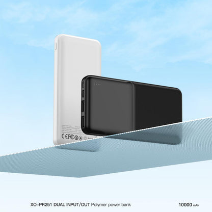 XO Design PR252 külső akkumulátor, 20000mAh, 10W, 2 x USB-A, fekete