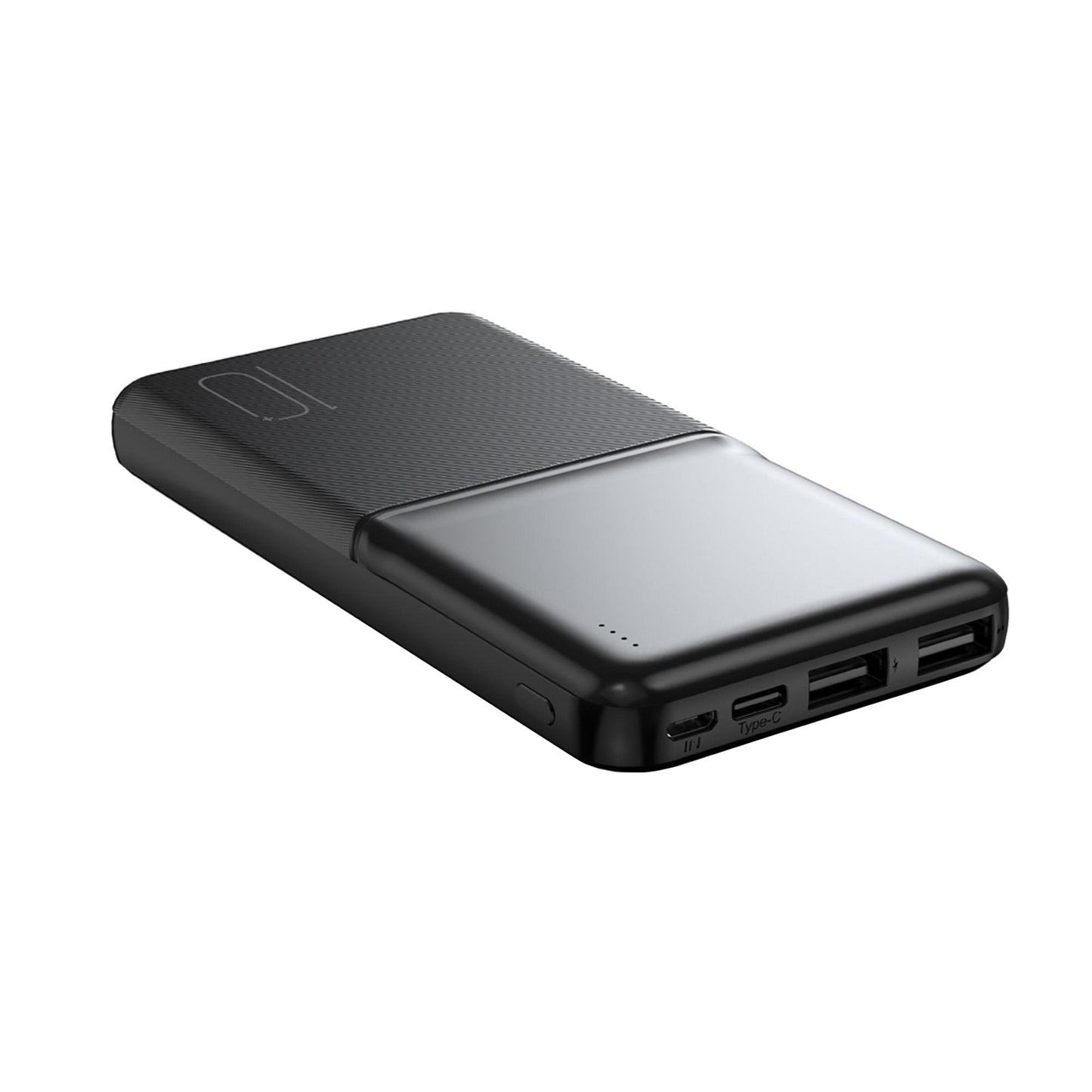 Külső akkumulátor XO Design PR251, 10000mAh, 10W, 2 x USB-A, Fekete
