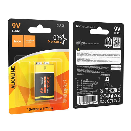 HOCO DLR05 akkumulátor, 6LR61 (9V)