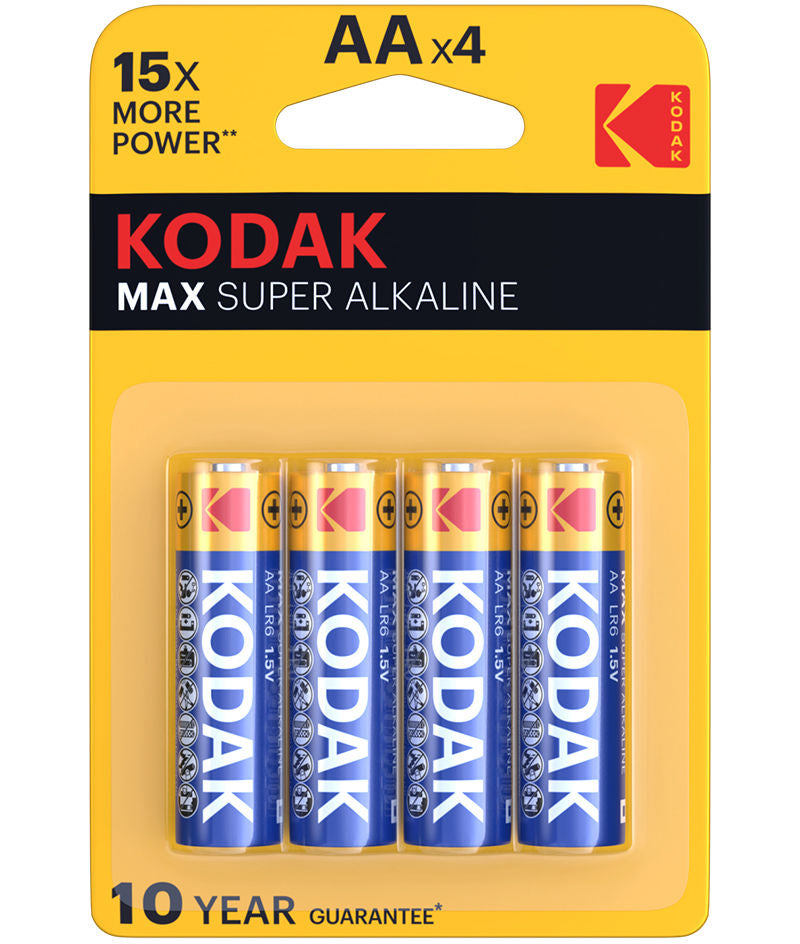 Kodak Max Alkaline elem, AA / LR6, 4 darabos készlet EKSTD30952867P4